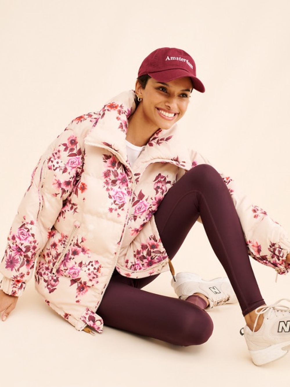 OOF Floral Puffer Jacket